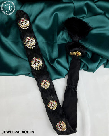 Jewel Palace Bharatanatyam Savaram & Kunjalam Kemp Ready Jada Set Hair Accessories Choti JH3223