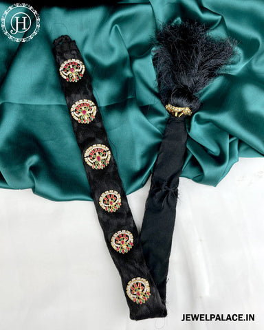 Jewel Palace Bharatanatyam Savaram & Kunjalam Kemp Ready Jada Set Hair Accessories Choti JH3223