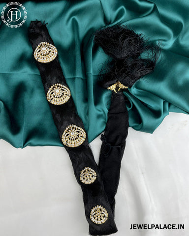 Jewel Palace Bharatanatyam Savaram & Kunjalam Kemp Ready Jada Set Hair Accessories Choti JH3223