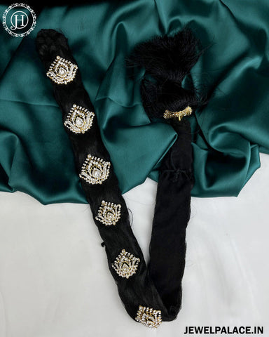 Jewel Palace Bharatanatyam Savaram & Kunjalam Kemp Ready Jada Set Hair Accessories Choti JH3223