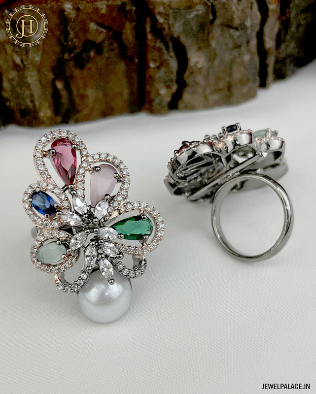 Gorgeous And Beautiful Silver Plated Adjustable Finger Rings For