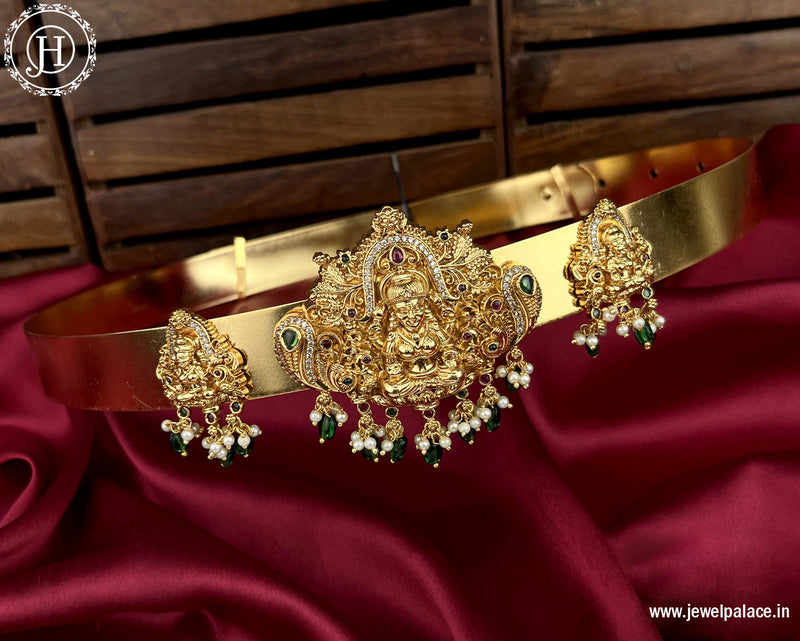 Beautiful Gold Plated Temple Design Vaddanam Hip Belt For Saree JH3346 –  Jewel Palace