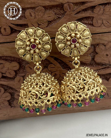 Latest Gold Plated Antique Earrings  JH3355