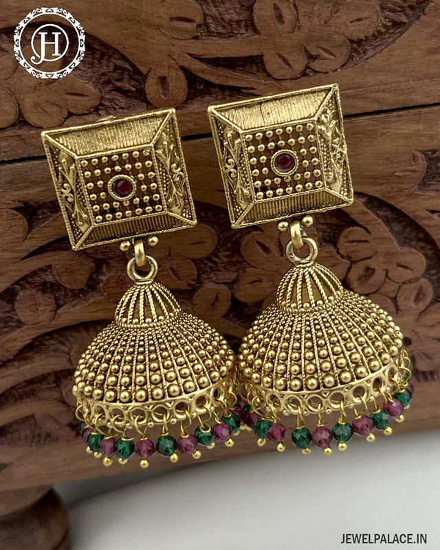 Antique earrings deals design in gold