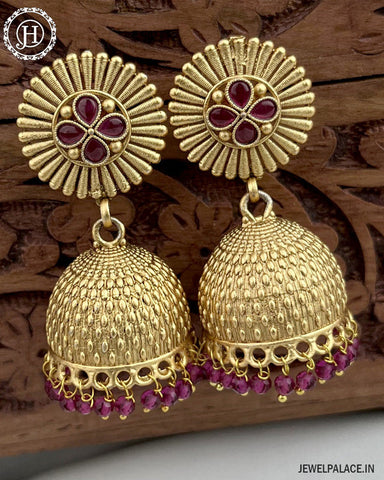 Latest Gold Plated Antique Earrings  JH3369