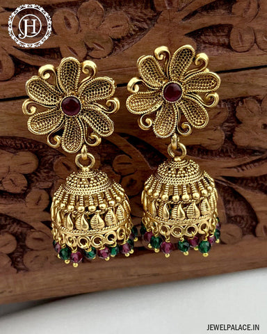 Latest Gold Plated Antique Earrings  JH3378