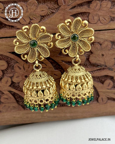 Latest Gold Plated Antique Earrings  JH3379