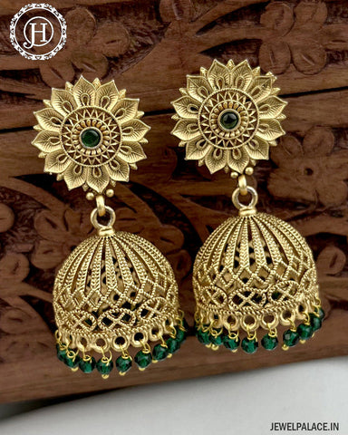 Latest Gold Plated Antique Earrings  JH3387
