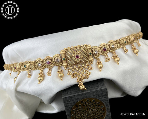 Premium Gold Plated Vaddanam Hip Belt For Saree JH3416