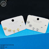 Imported  Brass Stud Earring Combo of 3 Pairs JH3463