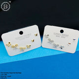 Imported  Brass Stud Earring Combo of 3 Pairs JH3466