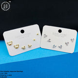 Imported  Brass Stud Earring Combo of 3 Pairs JH3469