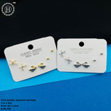 Imported  Brass Stud Earring Combo of 3 Pairs JH3473