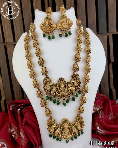Elegant Gold Plated Combo Haram And Necklace JH3495