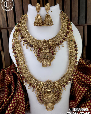 Elegant Gold Plated Combo Haram And Necklace JH3504