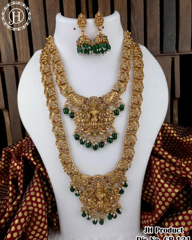 Elegant Gold Plated Combo Haram And Necklace JH3507