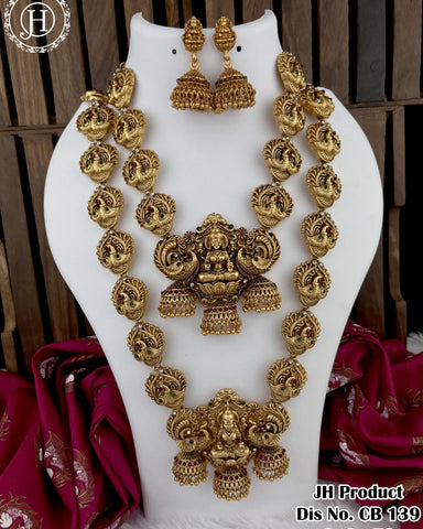 Elegant Gold Plated Combo Haram And Necklace JH3518