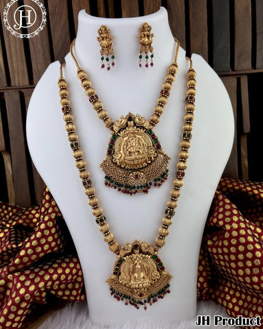 Elegant Gold Plated Combo Haram And Necklace JH3519