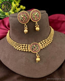 Unique Gold Plated Kemp Stone Necklace JH3557