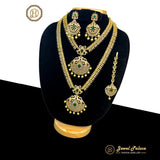 Premium Quality Beautiful AD Stone Combo Haram Set With Earrings  JH355