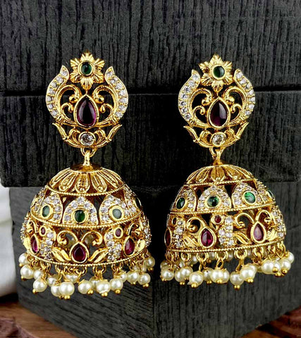 Premium AD Earrings Jhumkas JH3561