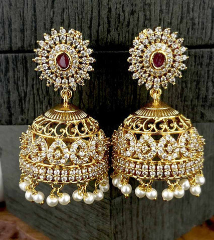 Premium AD Earrings Jhumkas JH3568