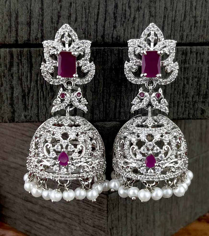 Premium AD Earrings Jhumkas JH3572