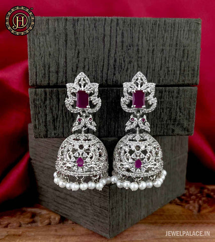 Premium AD Earrings Jhumkas JH3572