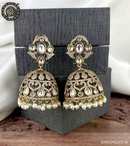 Premium AD Earrings Jhumkas JH3577