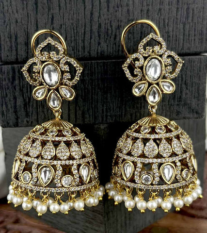 Premium AD Earrings Jhumkas JH3579