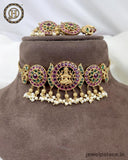 Gold Plated Premium Quality Temple Necklace JH3623