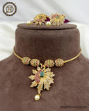 Gold Plated AD Stone Premium Necklace Set JH3628