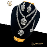 Premium Quality Beautiful AD Stone Combo Haram Set With Earrings  JH365