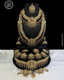 Latest Gold Plated Elegant South Indian Temple Design Bridal Jewellery Set JH3689