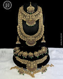 Latest Gold Plated Elegant South Indian Temple Design Bridal Jewellery Set JH3692