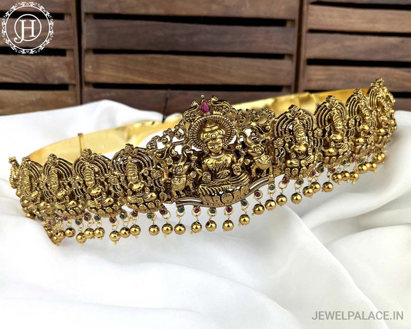 Beautiful Gold Plated Temple Design Vaddanam Hip Belt For Saree JH3703 –  Jewel Palace