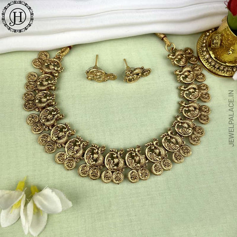 Elegant Gold Plated Peacock Design Necklace JH3768