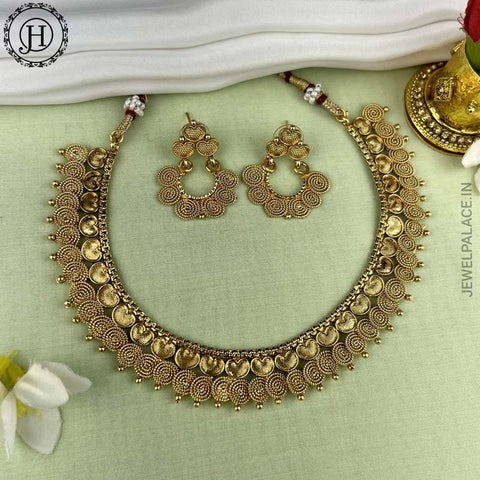 Elegant Gold Coins Design Necklace JH3769