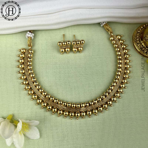 Elegant Gold Finish Designer Necklace JH3774