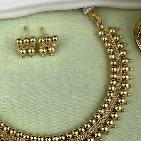 Elegant Gold Finish Designer Necklace JH3774