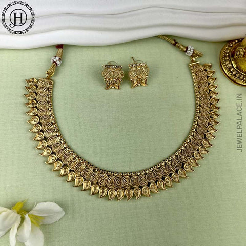 Elegant Gold Finish Designer Necklace JH3775
