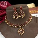 Gold Plated Kemp Stone Designer Necklace JH3796