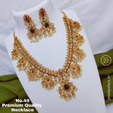 Beautiful Heavy Pearls Work Antique Necklace JH3804