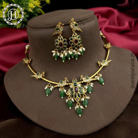 Premium Quality AD Stone Necklace Set JH3818