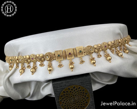 Exclusive Matte Gold Kemp Stone Premium Hip Chain JH3971