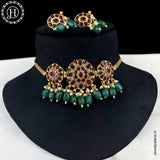 Exclusive Gold Plated Kemp Stone Antique Necklace