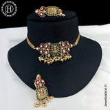 Exclusive Gold Plated Kemp Stone Antique Necklace