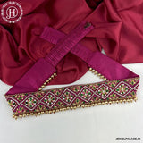 Elegant Art Silk Embroidered Stone Work Hip Belt JH4220