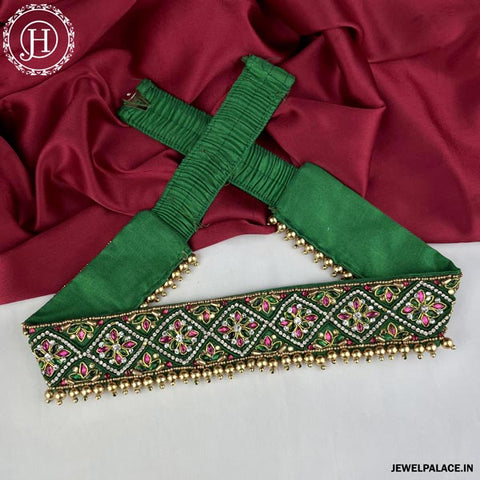 Elegant Art Silk Embroidered Stone Work Hip Belt JH4223