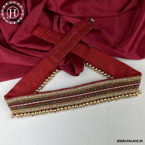 Elegant Art Silk Embroidered Stone Work Hip Belt JH4225